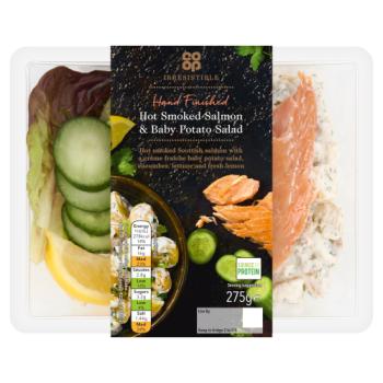 Co-op Irresistible Hot Smoked Salmon & Baby Potato Salad 275g