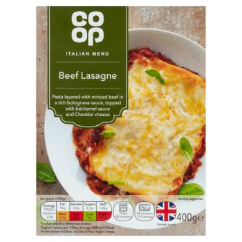Co Op Beef Lasagne