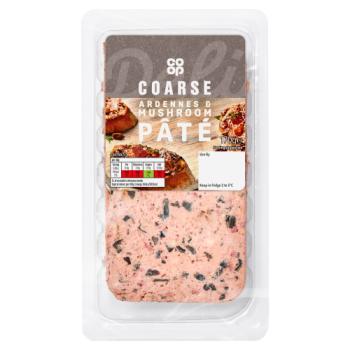 Co-op Coarse Ardennes & Mushroom Pâté 170g