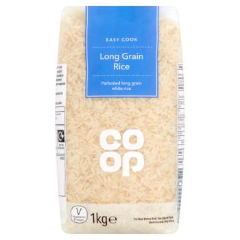 Co Op Easy Cook Long Grain Rice 1kg