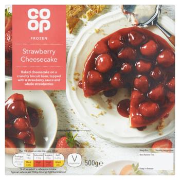 Co-op Frozen Strawberry Cheesecake 500g