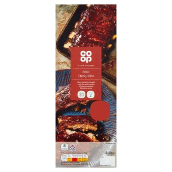 Co-op Slow Cooked BBQ Sticky Ribs 460g