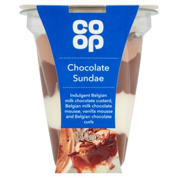 Co-op Chocolate Sundae 130g