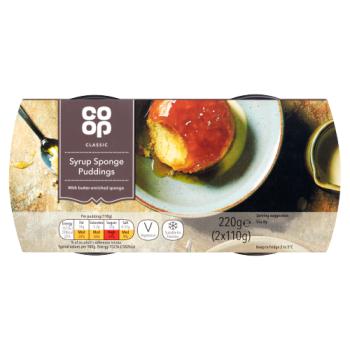 Coop Syrup Sponge Pudding Twin Pack
