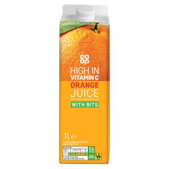 Co-op Orange Juice with Bits 1litre