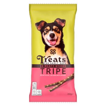 Co-op Treats 10 Meaty Sticks Tripe for Adult Dogs 60g