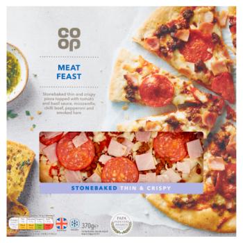 Co-op Meat Feast Stonebaked Thin & Crispy 370g