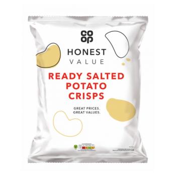 Со-ор Honest Value Ready Salted Potato Crisps 10 x 25g