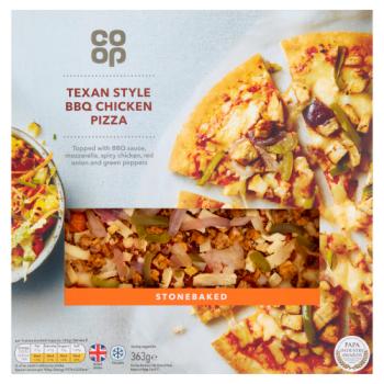 Co-ор Texan Style Bbq Chicken Pizza 363g