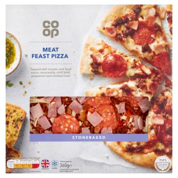 Co-op Stonebaked Meat Feast Pizza 360g