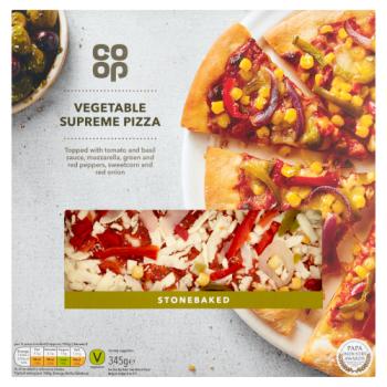 Co-op Stonebaked Vegetable Supreme Pizza 345g