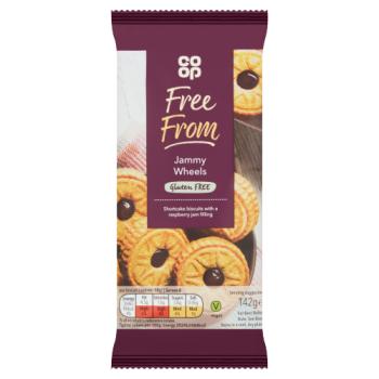 Co Op Free From Jammy Wheels Biscuits