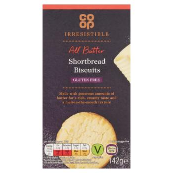 Co-op Irresistible All Butter Shortbread Biscuits 142g