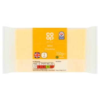 Co-op British Mild Cheddar 350g