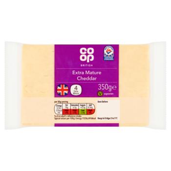 Co-op British Extra Mature Cheddar 350g