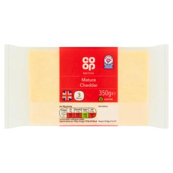 Co-op British Mature Cheddar 350g