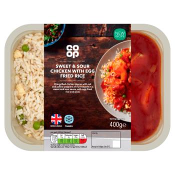 Co-op Sweet & Sour Chicken With Egg Fried Rice 400g