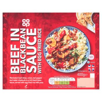 Co-op Beef in Black Bean Sauce with Egg Fried Rice 400g