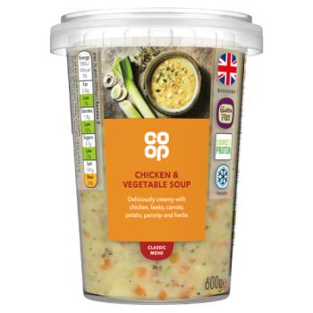 Co-op Classic Menu Chicken & Vegetable Soup 600g