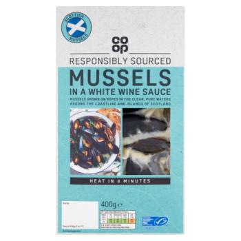 Co-op Mussels in a White Wine Sauce 400g