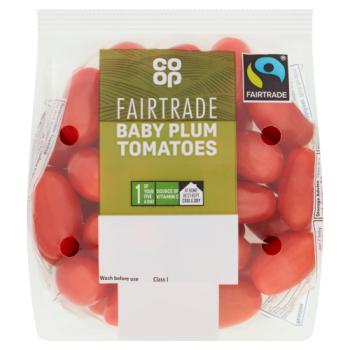 Co-op Fairtrade Baby Plum Tomatoes