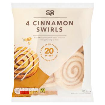 Co-op 4 Cinnamon Swirls 354g
