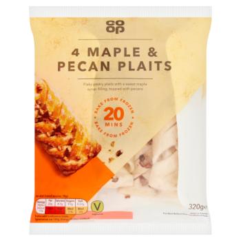 Co-op 4 Maple & Pecan Plaits 320g