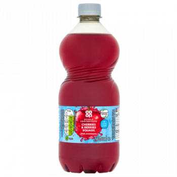 Co-op Double Concentrate Cherries & Berries Squash with Sweeteners 750ml