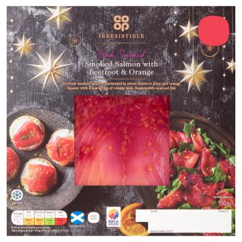 Co-op Irresistible Salmon with Beetroot & Orange 100g