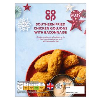 Co-op Southern Fried Chicken Goujons with Baconnaise 270g