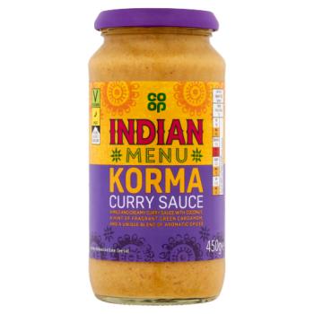 Co-op Indian Menu Korma Curry Sauce 450g