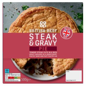 Co-op Steak & Gravy Pie 500g