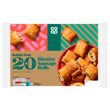 Co-op Bitesize Sausage Rolls 280g