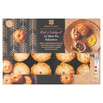Co-op Irrestible 12 Mini Pie Selection 396g