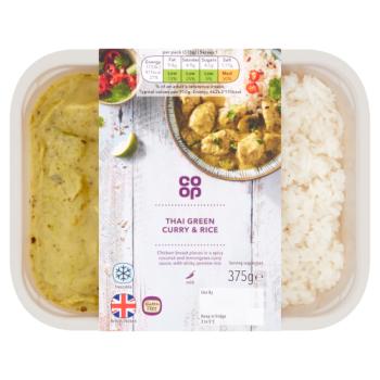 Co-op Thai Green Curry & Rice 375g