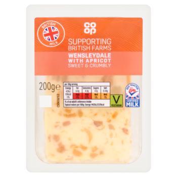 Co-op Wensleydale with Apricots 200g