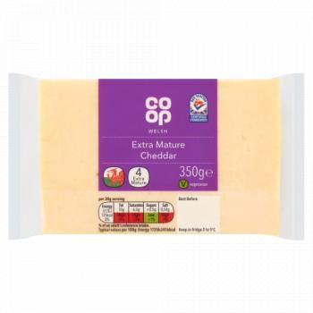 Co-op Welsh Extra Mature Cheddar 350g