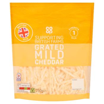 Co-op Grated Mild Cheddar 250g
