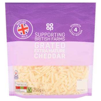 Co-op Grated Extra Mature Cheddar 250g
