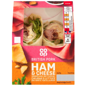 Co-op Ham & Cheese Wrap on White Tortilla