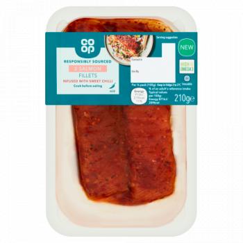 Co Op Salmon Sweet Chilli 2pk