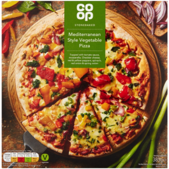 Co-op Stonebaked Mediterranean Style Vegetable Pizza 385g