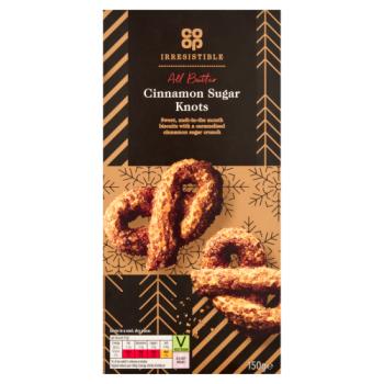 Co-op Irresistible All Butter Cinnamon Sugar Knots 150g