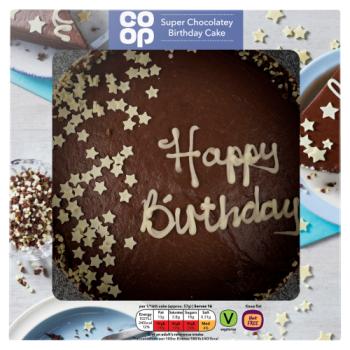 Co-op Super Chocolatey Birthday Cake