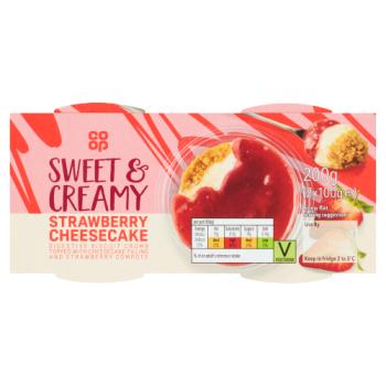 Co-op Strawberry Cheesecake 2 x 100g (200g)