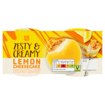 Co-op Lemon Cheesecake 2 x 100g (200g)