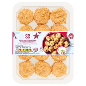 Co-op 12 Smoked Salmon & Three Cheese Bites 220g