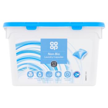 Co-op Non-Bio Laundry Capsules 18 x 17ml (306ml)