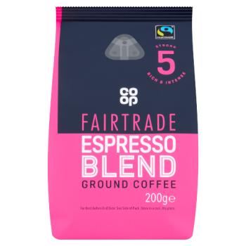 Co-op Espresso Style Ground Coffee 200g