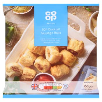 Co Op 50 Pork Cocktail Sausage Rolls